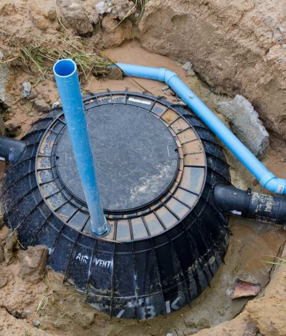 Travaux assainissement près de Maubeuge