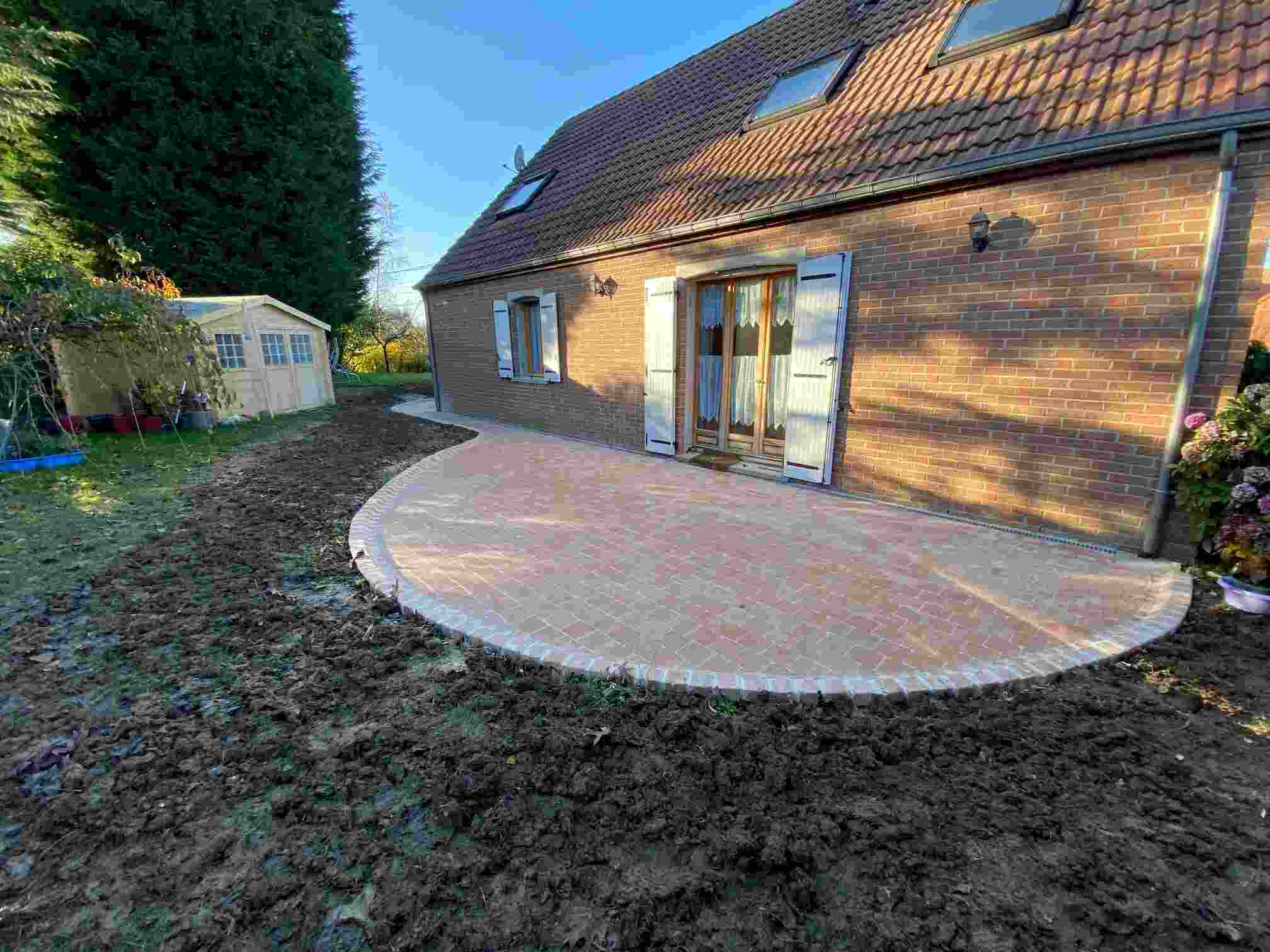Installation terrasse près de Maubeuge